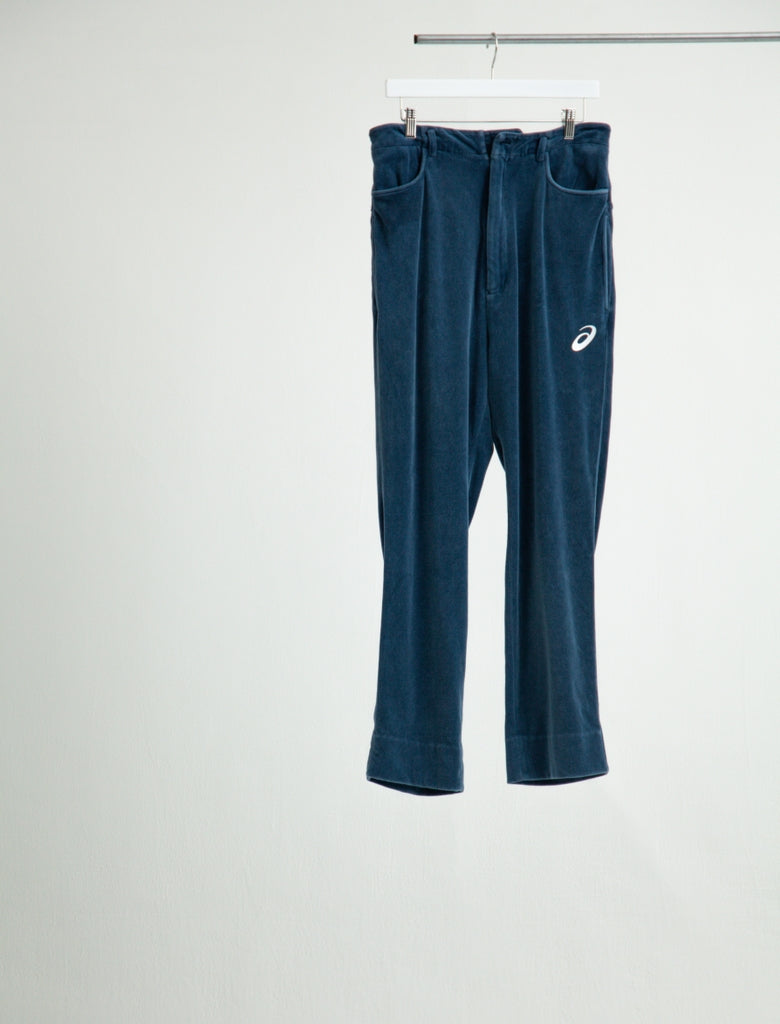 HIGH WAIST DOUBLE POCKET VINTAGE VELVET PANTS