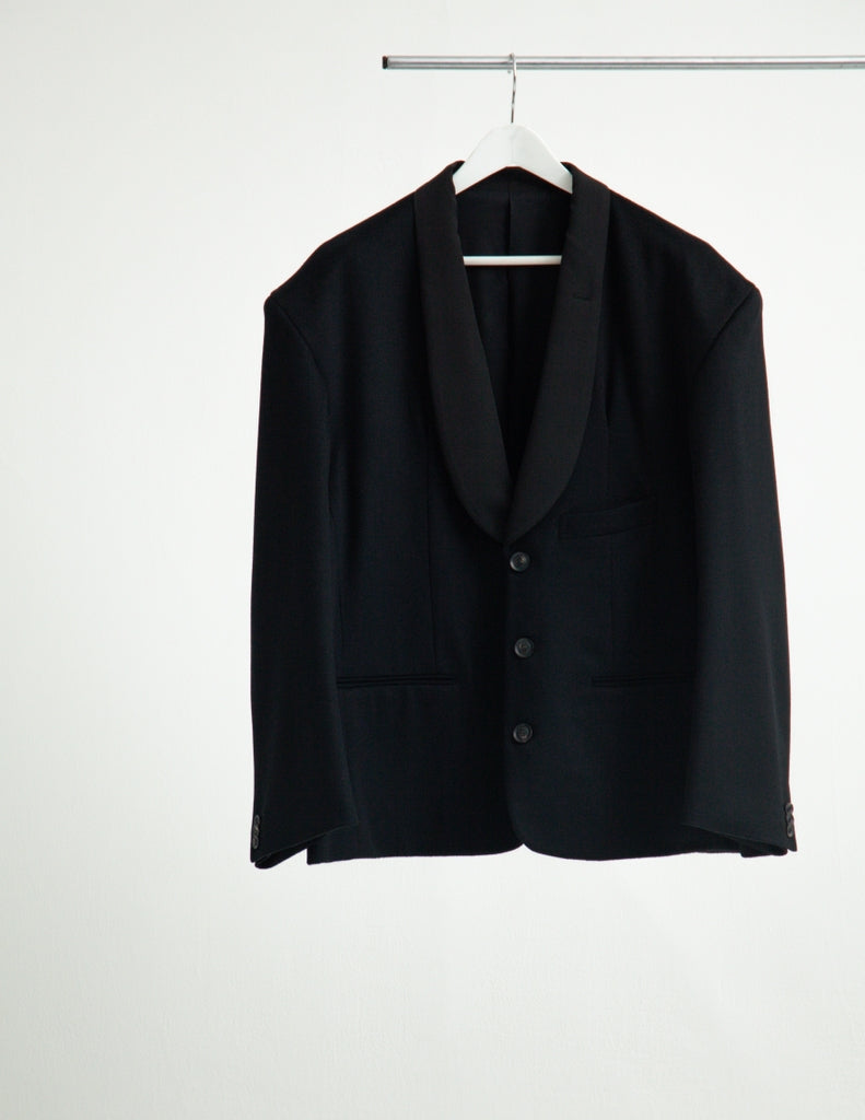 BIG SHOULDER SHAWL COLLAR JACKET