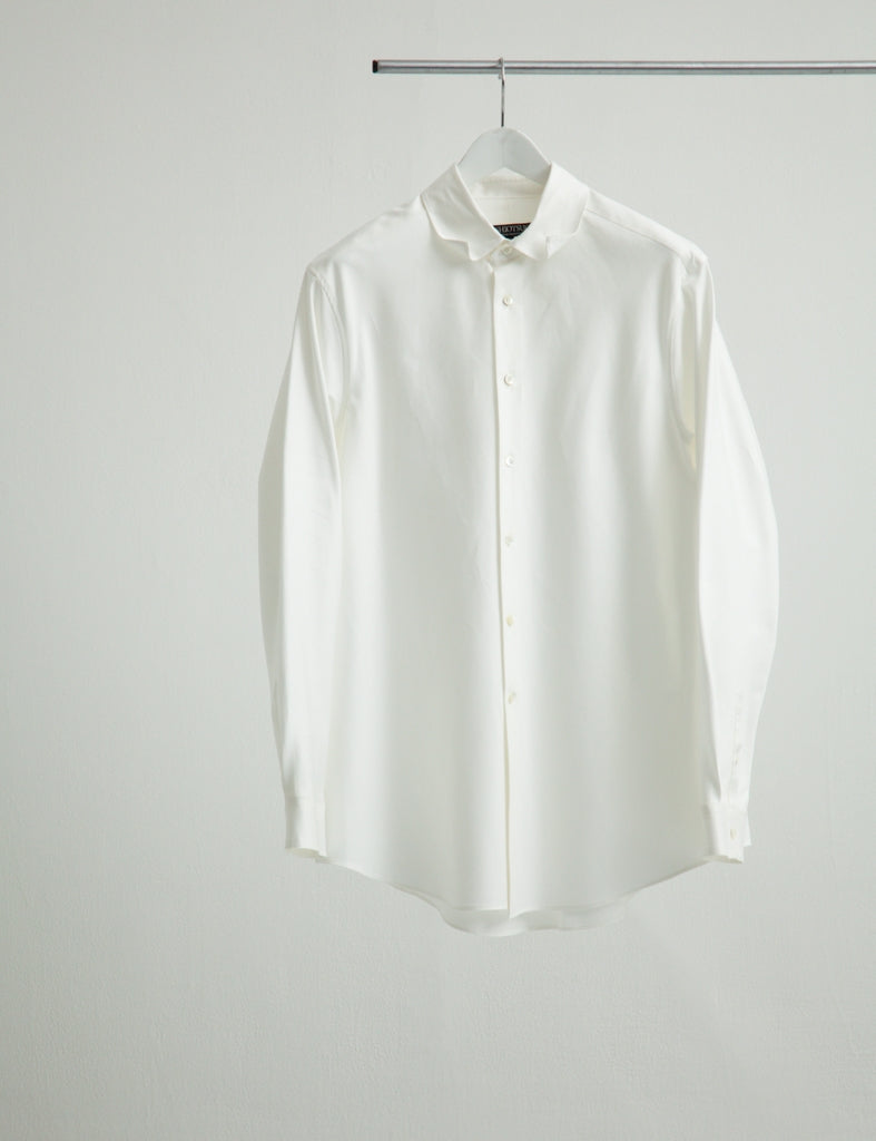 BIAS CUT OXFORD DRESS SHIRT