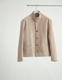 COW SUEDE HARRINGTON JACKET