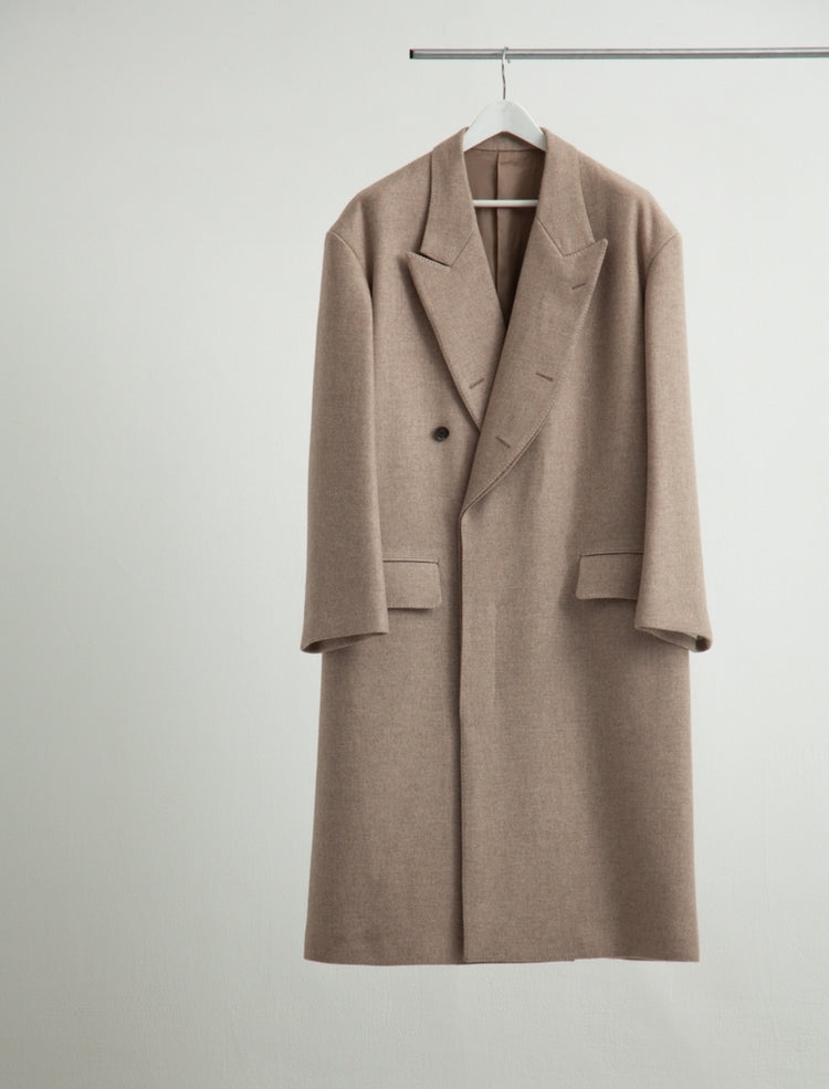OPEN PLACET CASHMERE COAT