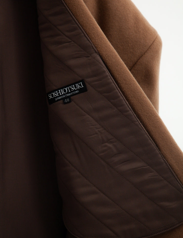 BIG SHOULDER SHAWL COLLAR JACKET