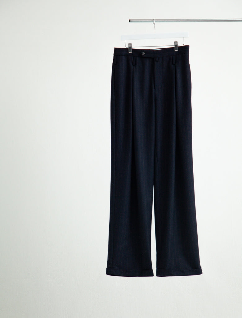 DOUBLE INVERTED TUCK TROUSERS