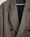 DRAPED CONSTRUCTION BOWED LAPEL JACKET