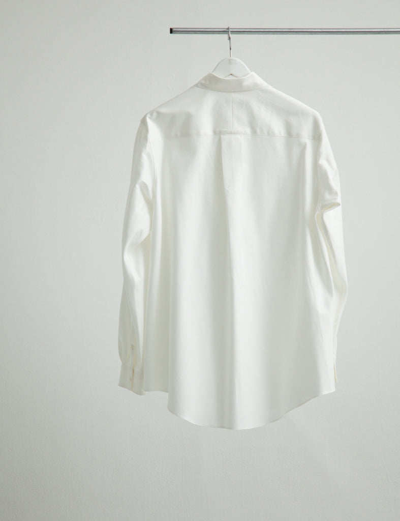 BIAS CUT OXFORD DRESS SHIRT