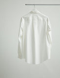 BIAS CUT OXFORD DRESS SHIRT