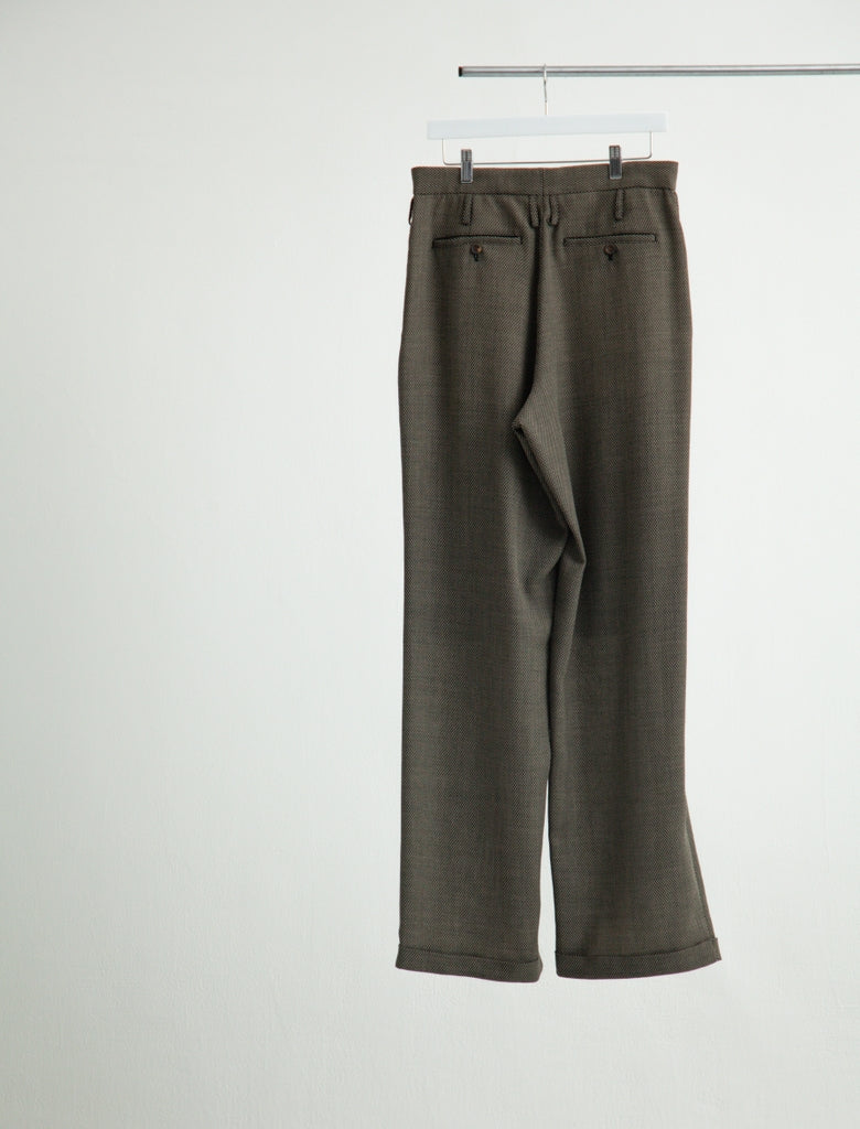 DOUBLE INVERTED TUCK TROUSERS