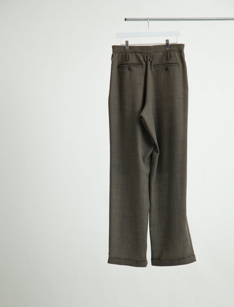 DOUBLE INVERTED TUCK TROUSERS