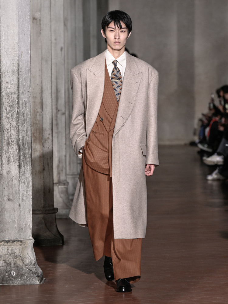 OPEN PLACET CASHMERE COAT